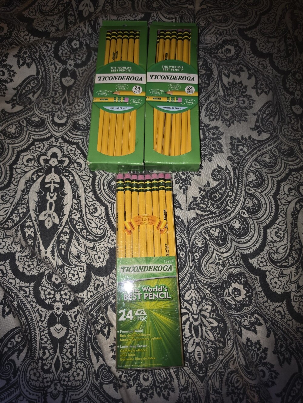 School supplies pencils
